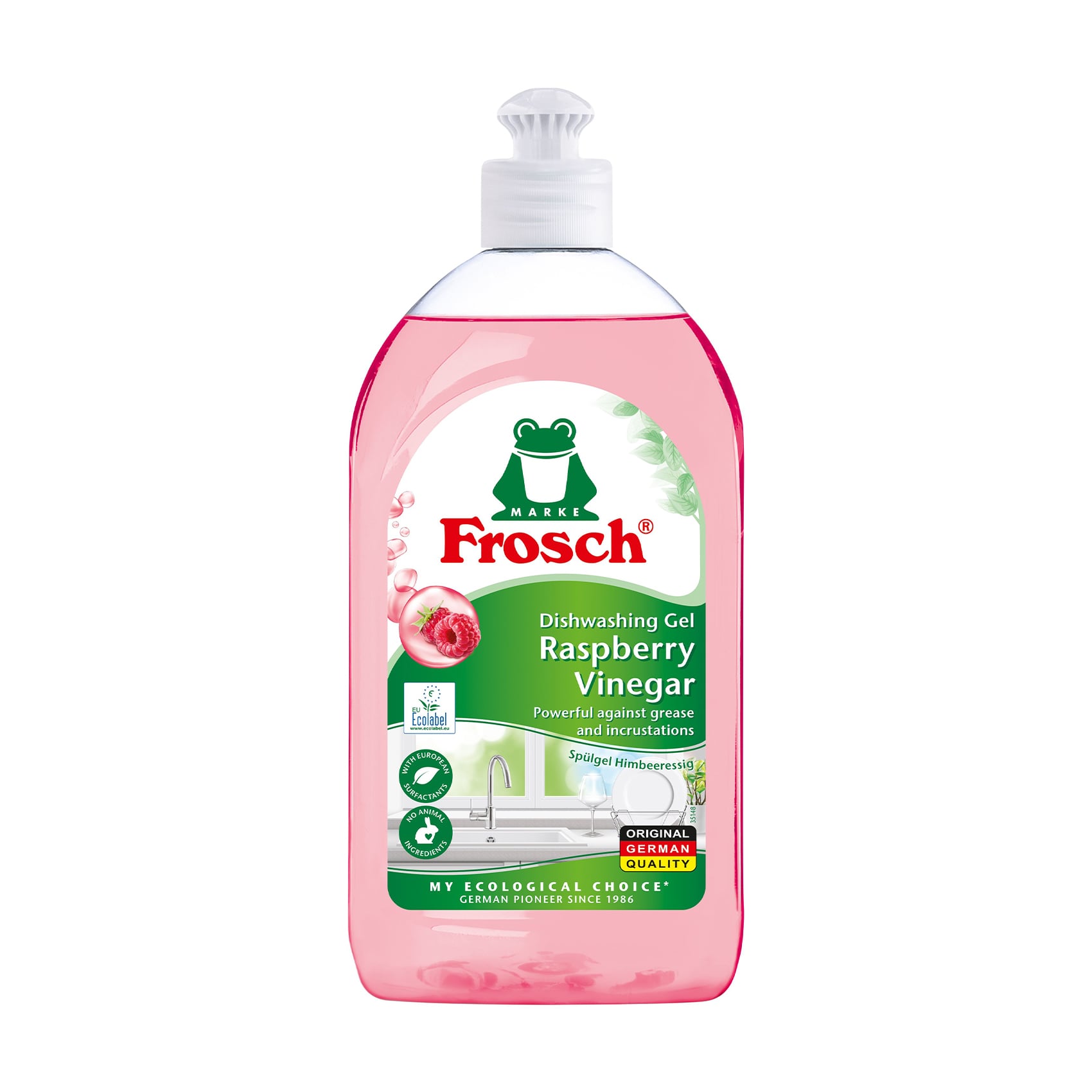 Гель-концентрат для миття посуду Frosch Малина, 500 мл